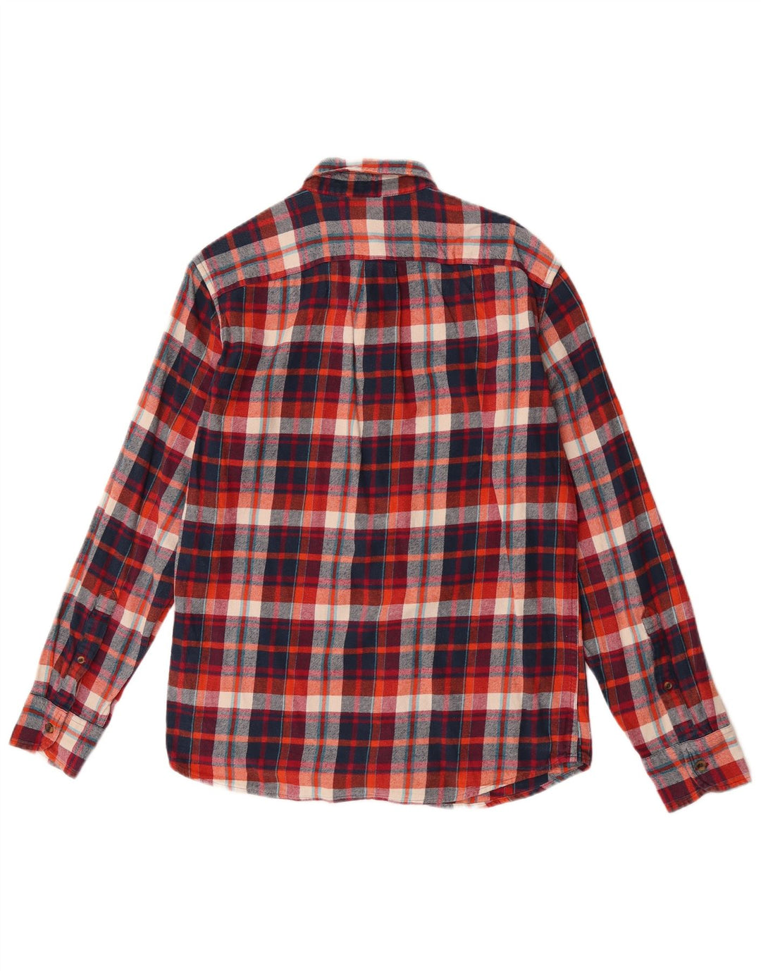 J. Crew Mens Slim Flannel Shirt Medium Red Check Cotton
