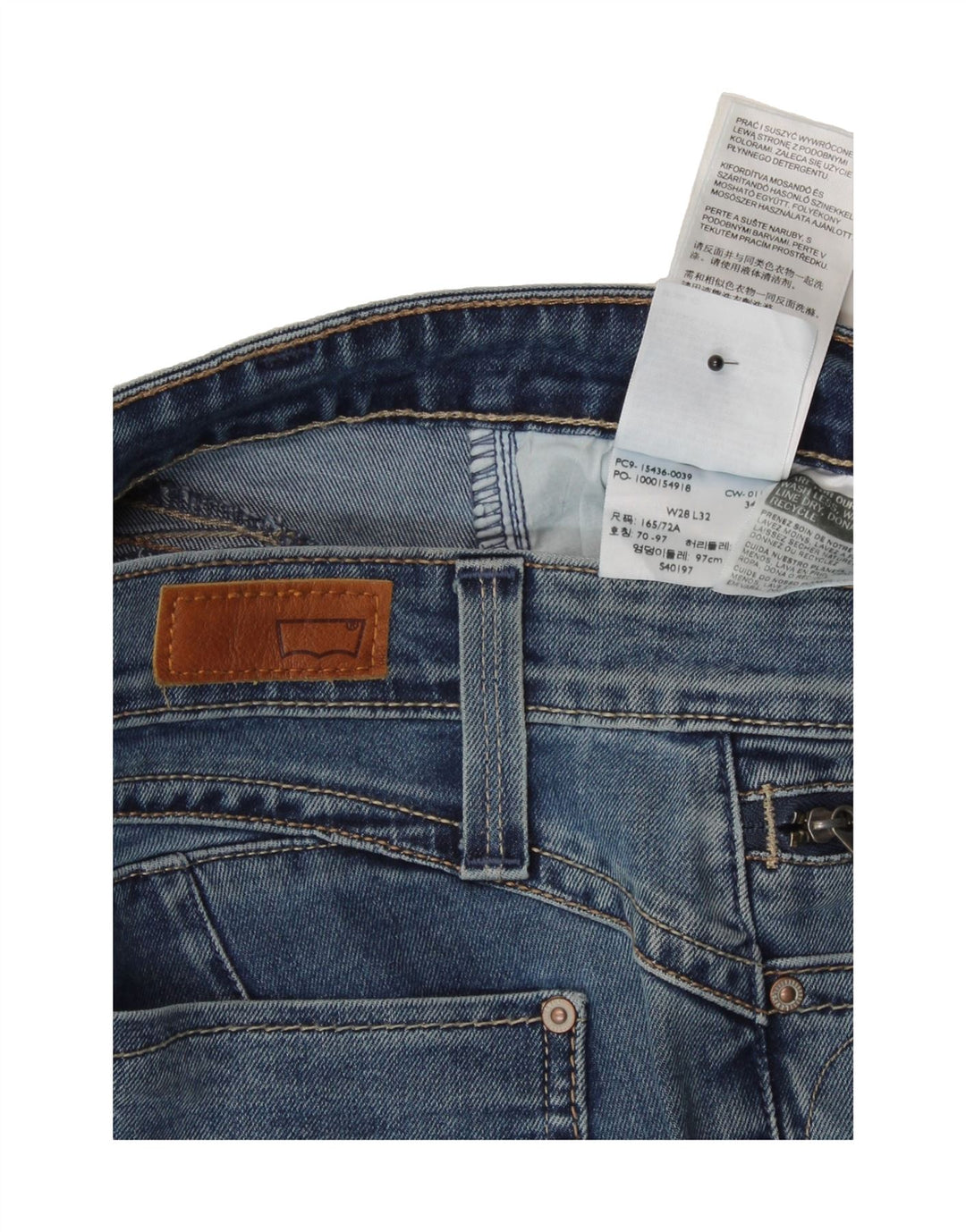 LEVI'S Womens Skinny Jeans W28 L32 Blue Cotton Vintage Levi's and Second-Hand Levi's from Messina Hembry 