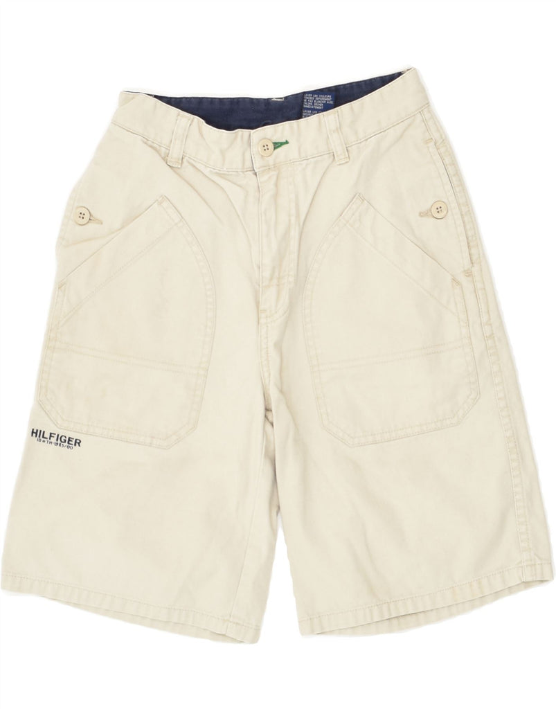 TOMMY HILFIGER Boys Bermuda Shorts 7-8 Years W24  Off White Cotton | Vintage Tommy Hilfiger | Thrift | Second-Hand Tommy Hilfiger | Used Clothing | Messina Hembry 