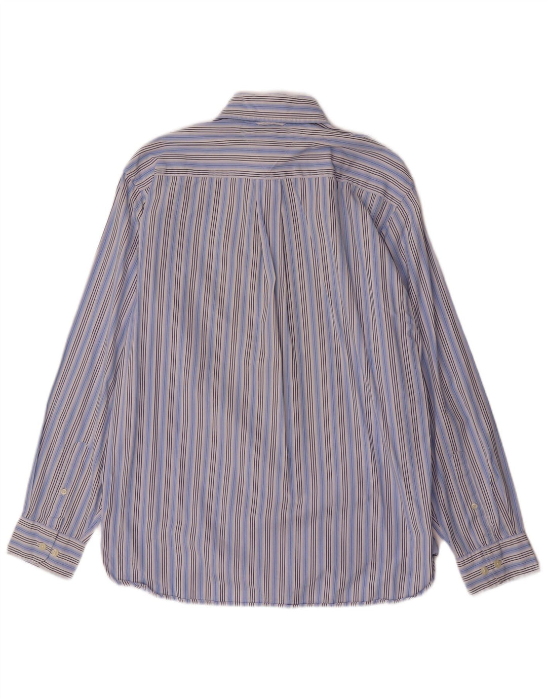 TOMMY HILFIGER Mens Shirt Medium Blue Striped Cotton