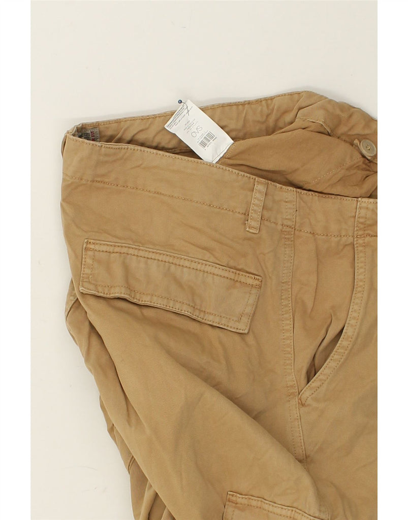 OVS Womens Regular Fit Cargo Trousers IT 48 XL W34 L31 Beige Cotton | Vintage OVS | Thrift | Second-Hand OVS | Used Clothing | Messina Hembry 