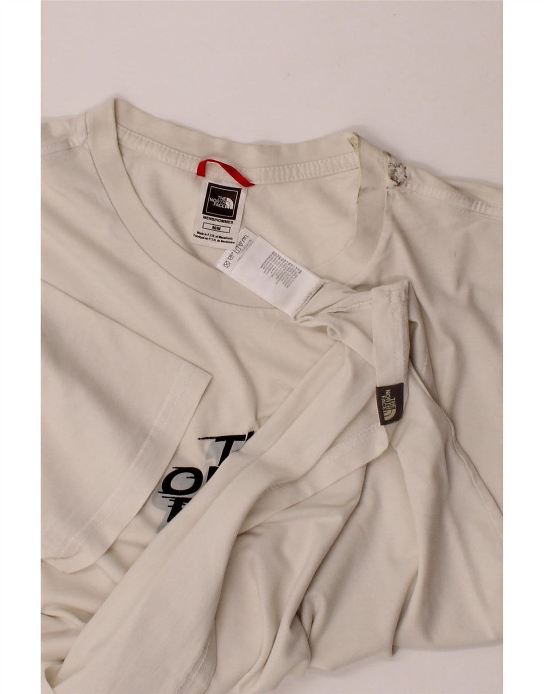 THE NORTH FACE Mens Graphic T-Shirt Top Medium White Cotton Vintage The North Face and Second-Hand The North Face from Messina Hembry 