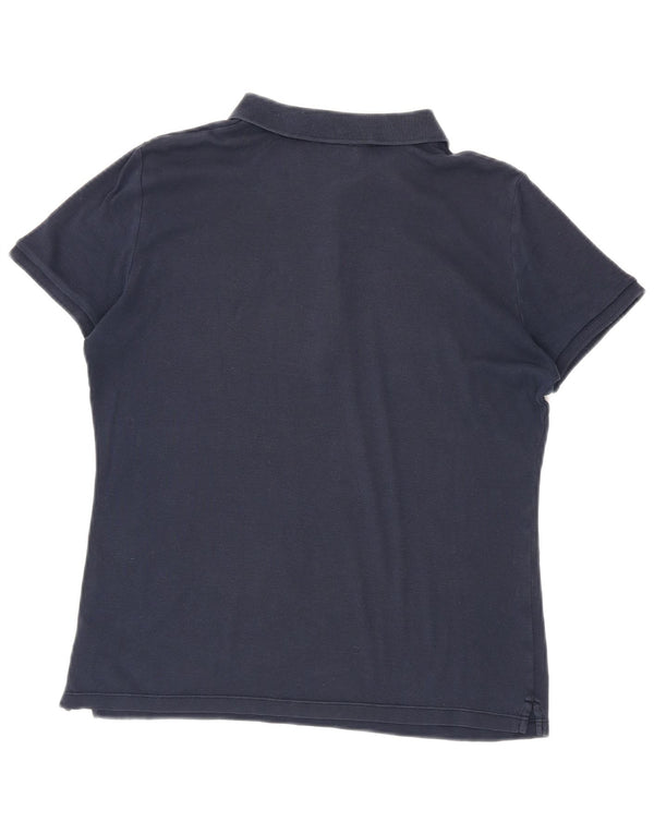 Ralph Lauren Womens Polo Shirt UK 16 Large Navy Blue Cotton