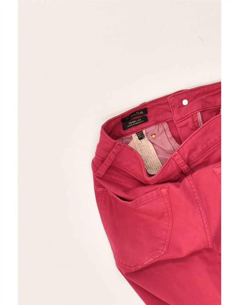 MASSIMO DUTTI Womens Skinny Jeans EU 34 2XS W25 L26 Pink Cotton | Vintage Massimo Dutti | Thrift | Second-Hand Massimo Dutti | Used Clothing | Messina Hembry 