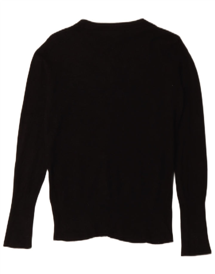Zara Womens Cardigan Sweater UK 12 Medium Black