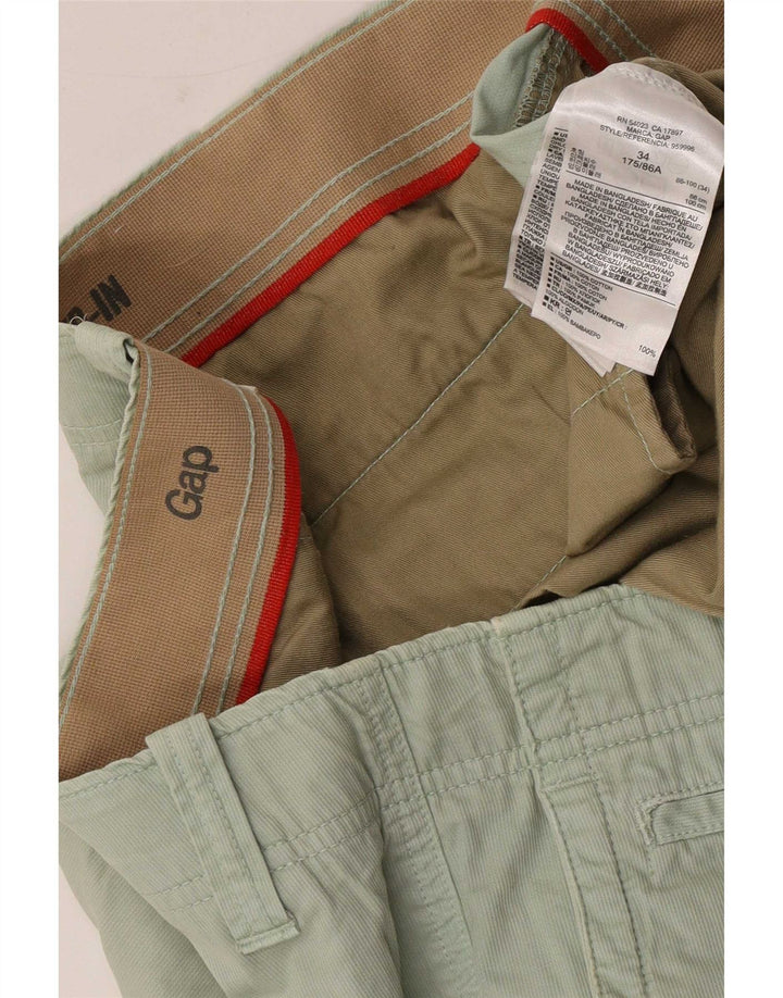 Gap Mens Chino Shorts Large W34 Green Cotton