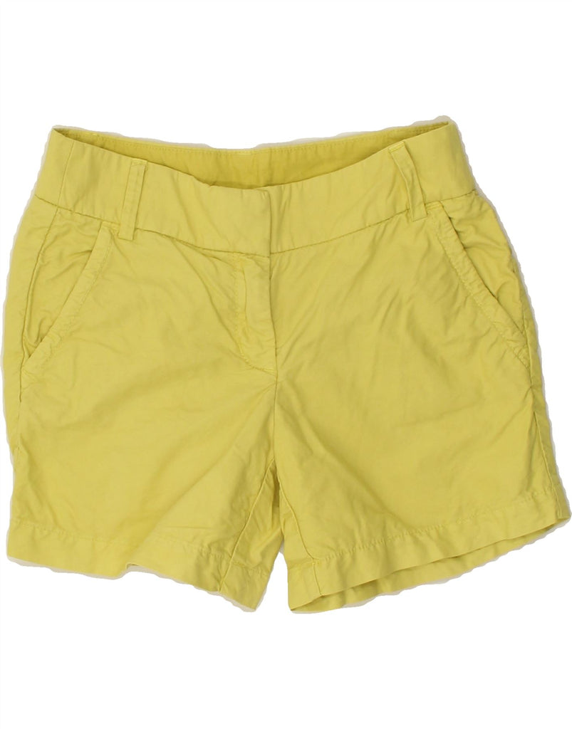 J. CREW Womens Chino Shorts US 0 XS W28  Yellow Cotton | Vintage J. Crew | Thrift | Second-Hand J. Crew | Used Clothing | Messina Hembry 