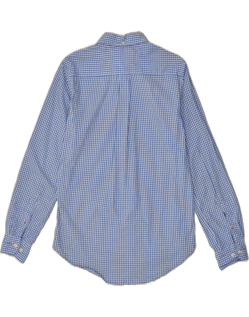 TOMMY HILFIGER Mens Shirt Small Blue Gingham Cotton | Vintage Tommy Hilfiger | Thrift | Second-Hand Tommy Hilfiger | Used Clothing | Messina Hembry 