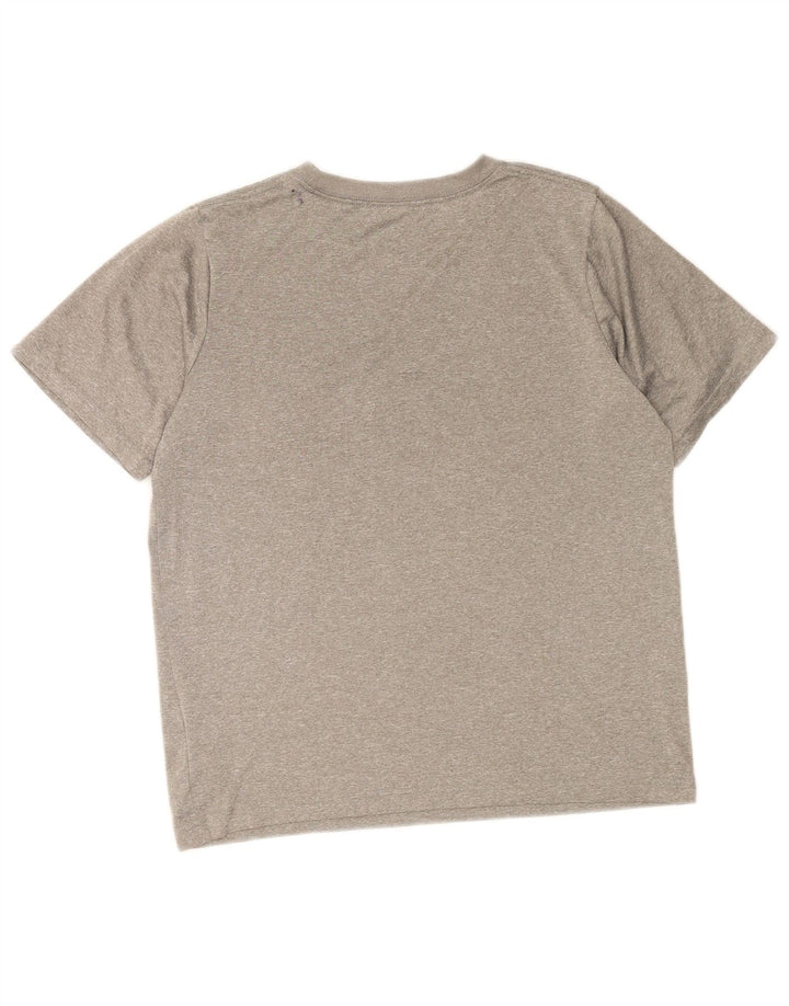 Jordan Boys Graphic T-Shirt Top 13-14 Years XL Grey Flecked Polyester