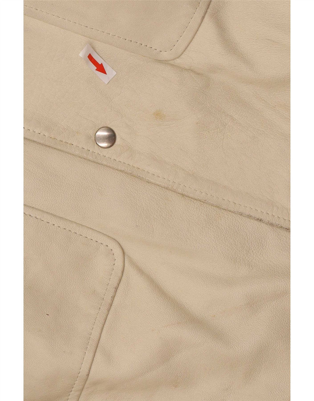 Settore Mens Leather Jacket UK 42 XL Beige