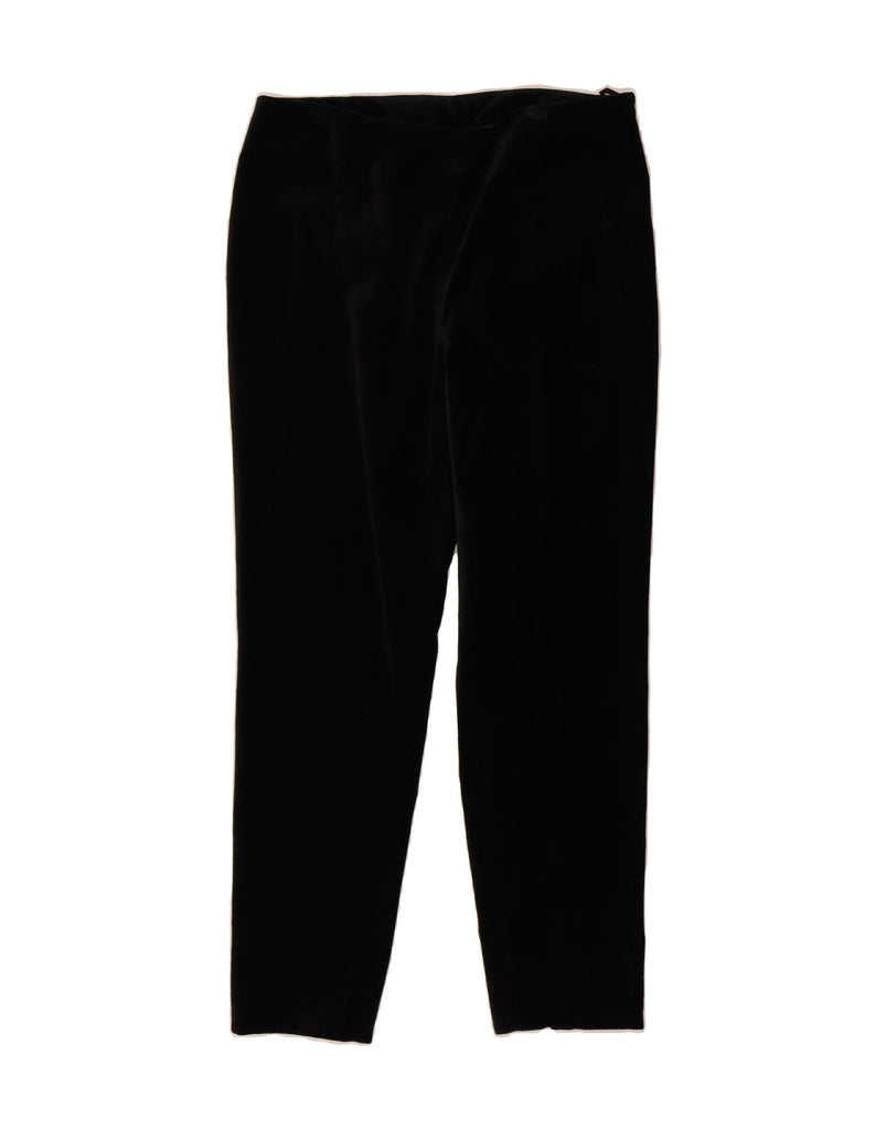 BROOKS BROTHERS Womens Velvet Suit Trousers US 10 Large W32 L29 Navy Blue Vintage Brooks Brothers and Second-Hand Brooks Brothers from Messina Hembry 
