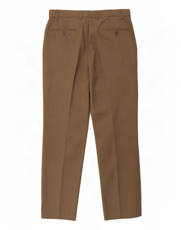 Marks & Spencer Mens Straight Chino Trousers W34 L31 Grey Polyester
