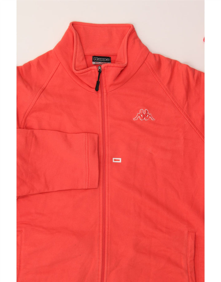KAPPA Womens Tracksuit Top Jacket UK 20 2XL Red Cotton Vintage Kappa and Second-Hand Kappa from Messina Hembry 