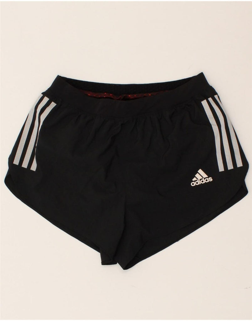 ADIDAS Womens Climalite Sport Shorts UK 8 Small Black | Vintage Adidas | Thrift | Second-Hand Adidas | Used Clothing | Messina Hembry 