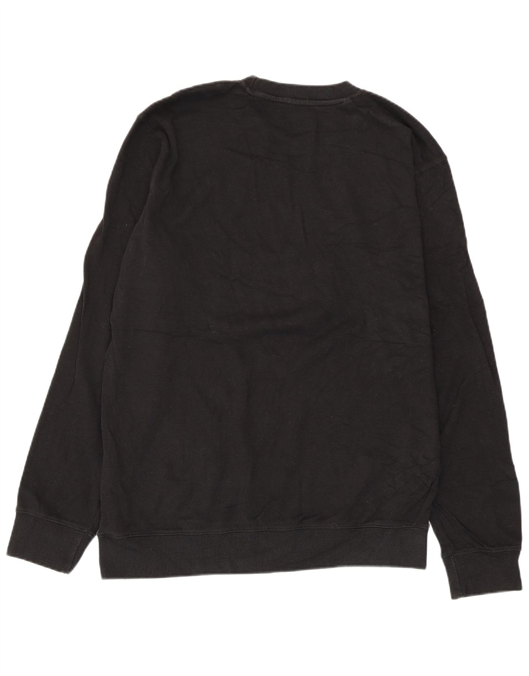 Kappa Mens Graphic Sweatshirt Jumper XL Black Cotton