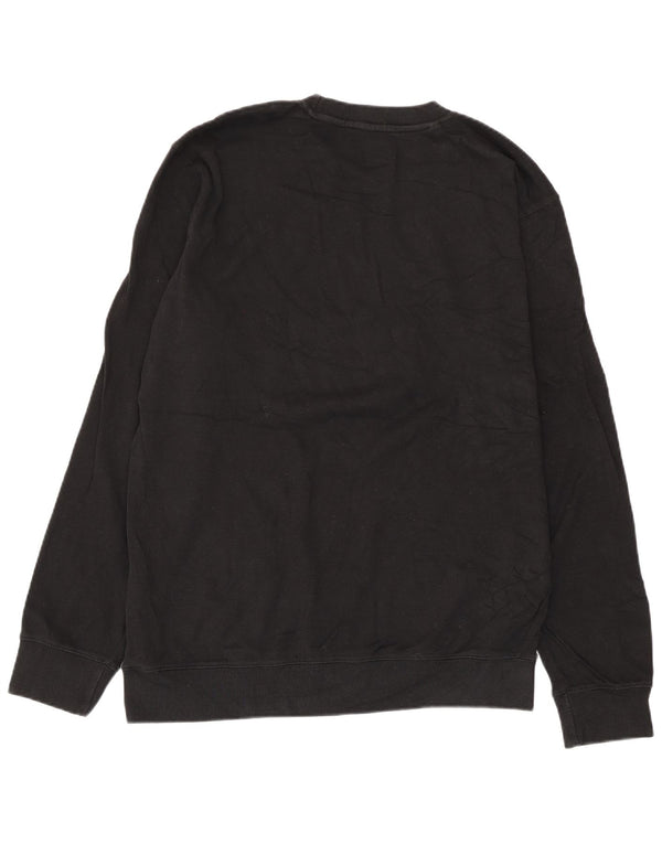 Kappa Mens Graphic Sweatshirt Jumper XL Black Cotton