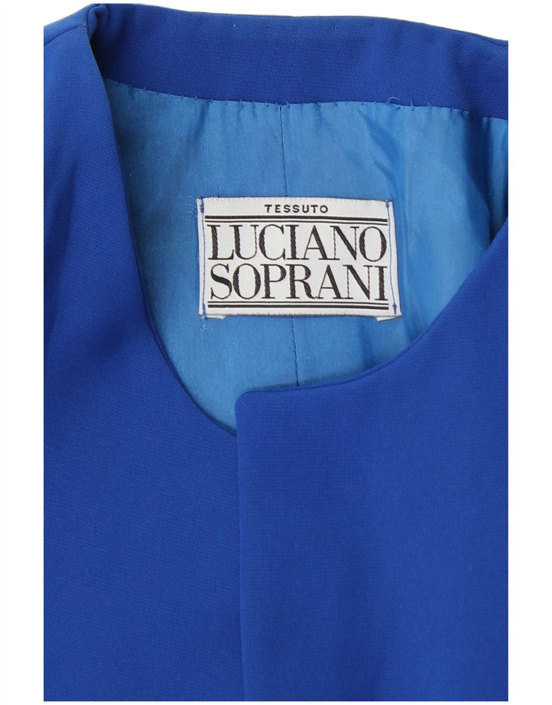 Luciano Soprani Womens 3 Button Blazer Jacket UK 14 Medium Blue