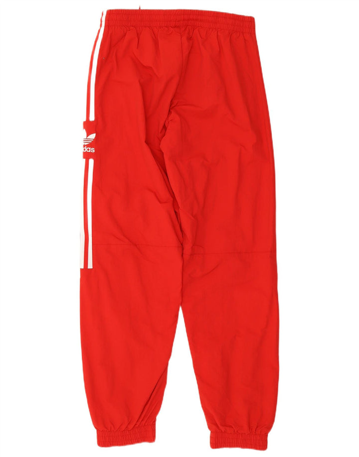 Adidas Mens Tracksuit Trousers Joggers Medium Red Nylon