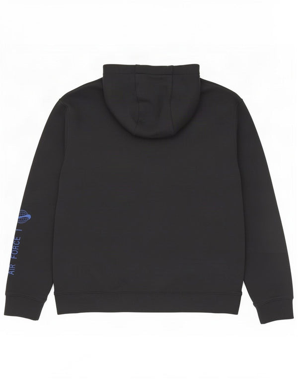 Nike Mens Graphic Hoodie Jumper 3XL Black Cotton