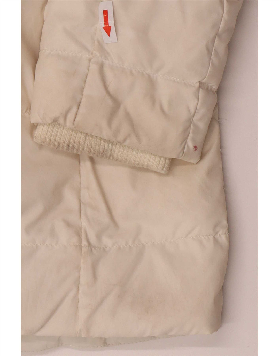 Tommy Hilfiger Womens Hooded Padded Coat UK 6 XS White Polyester