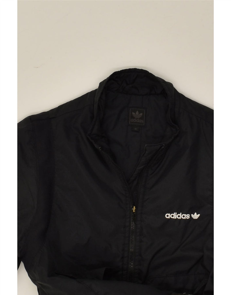 ADIDAS Boys Bomber Jacket 7-8 Years Black Polyamide | Vintage Adidas | Thrift | Second-Hand Adidas | Used Clothing | Messina Hembry 