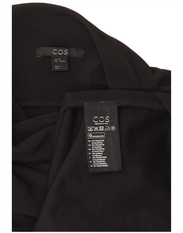 Cos Womens 3/4 Sleeve Tunic Dress UK 14 Medium Black Polyester