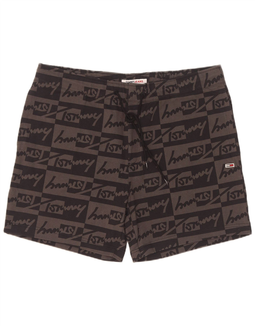 Tommy Hilfiger Mens Graphic Sport Shorts Large Grey Cotton