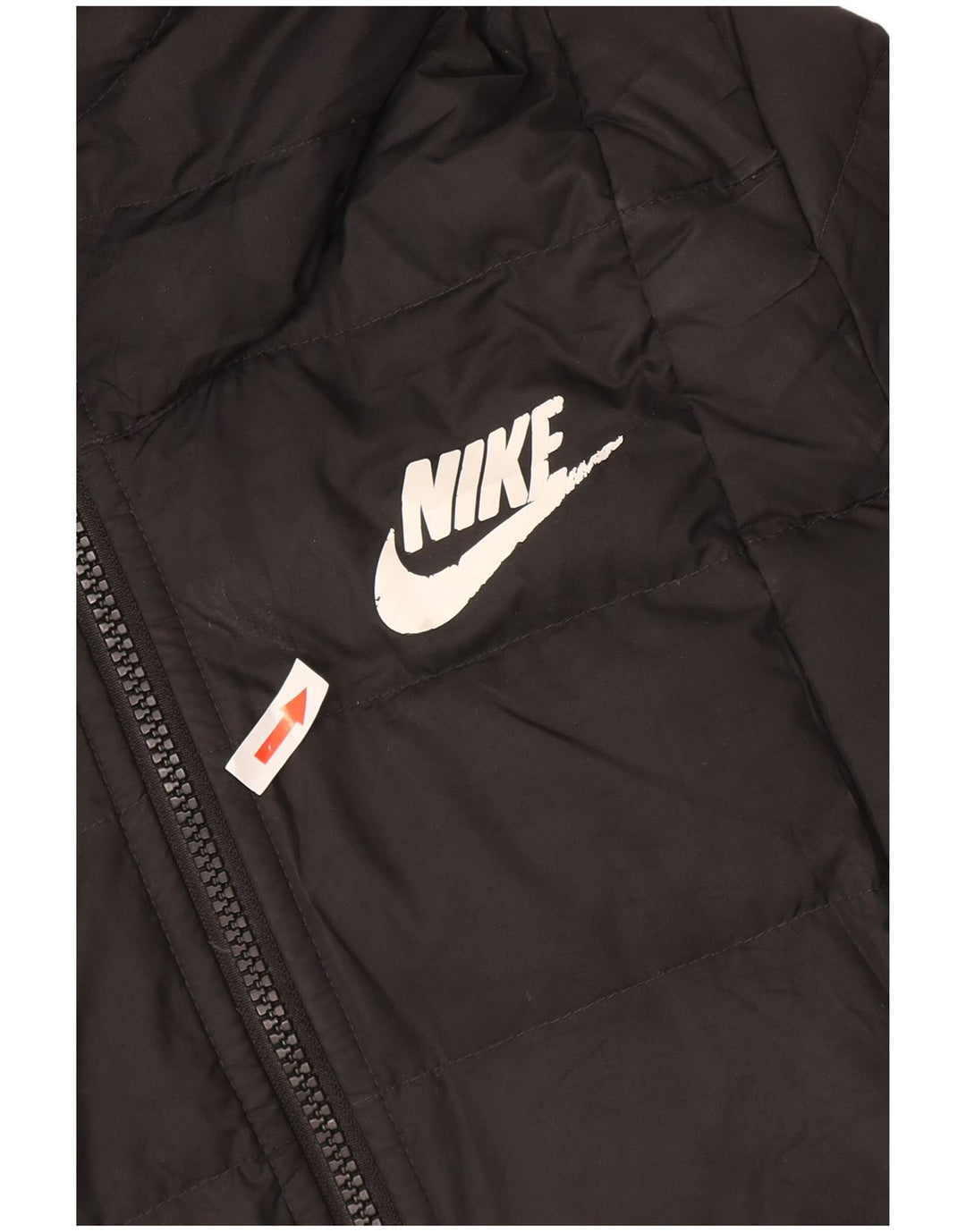 Nike Womens Hooded Padded Jacket UK 12 Medium Grey
