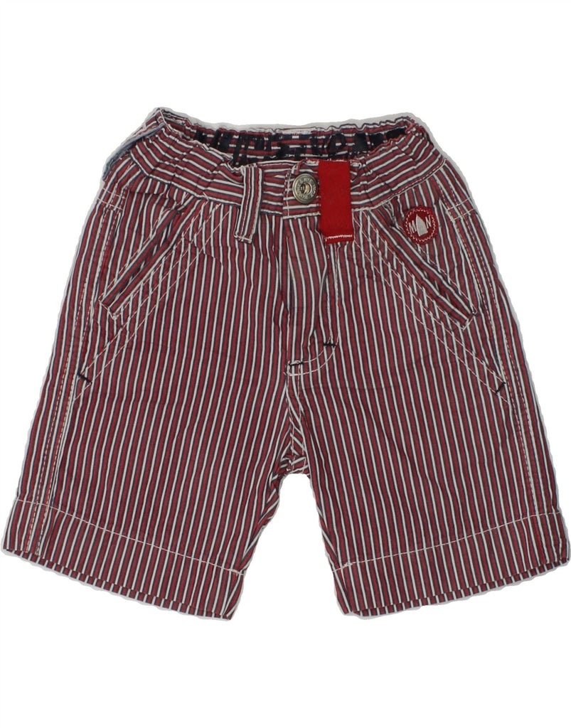 MURPHY & NYE Baby Boys Chino Shorts 9-12 Months W16 Red Striped Cotton | Vintage Murphy & Nye | Thrift | Second-Hand Murphy & Nye | Used Clothing | Messina Hembry 