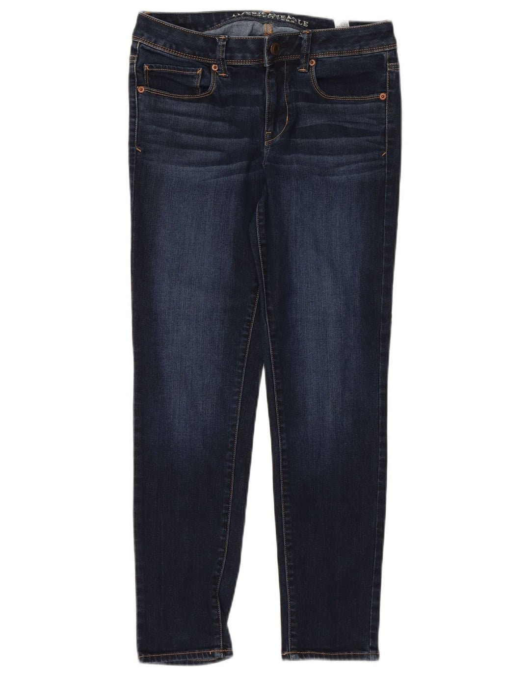 AMERICAN EAGLE Womens Super Skinny Jeans US 8 Medium W30 L28 Navy Blue
