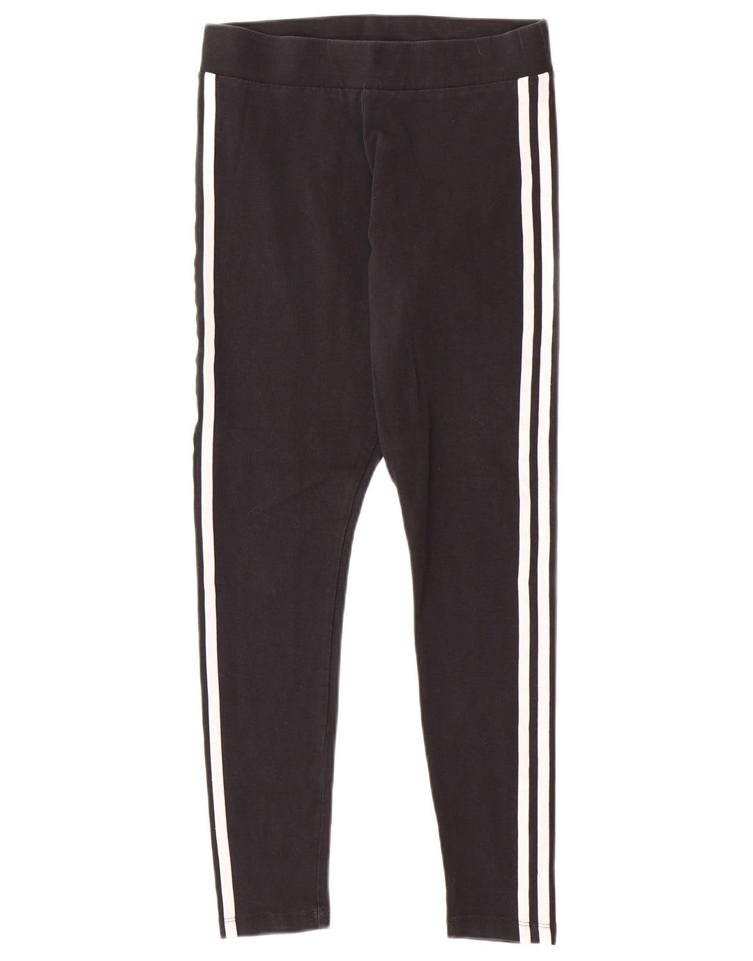 ADIDAS Womens Leggings UK 8/10 Small  Black Cotton