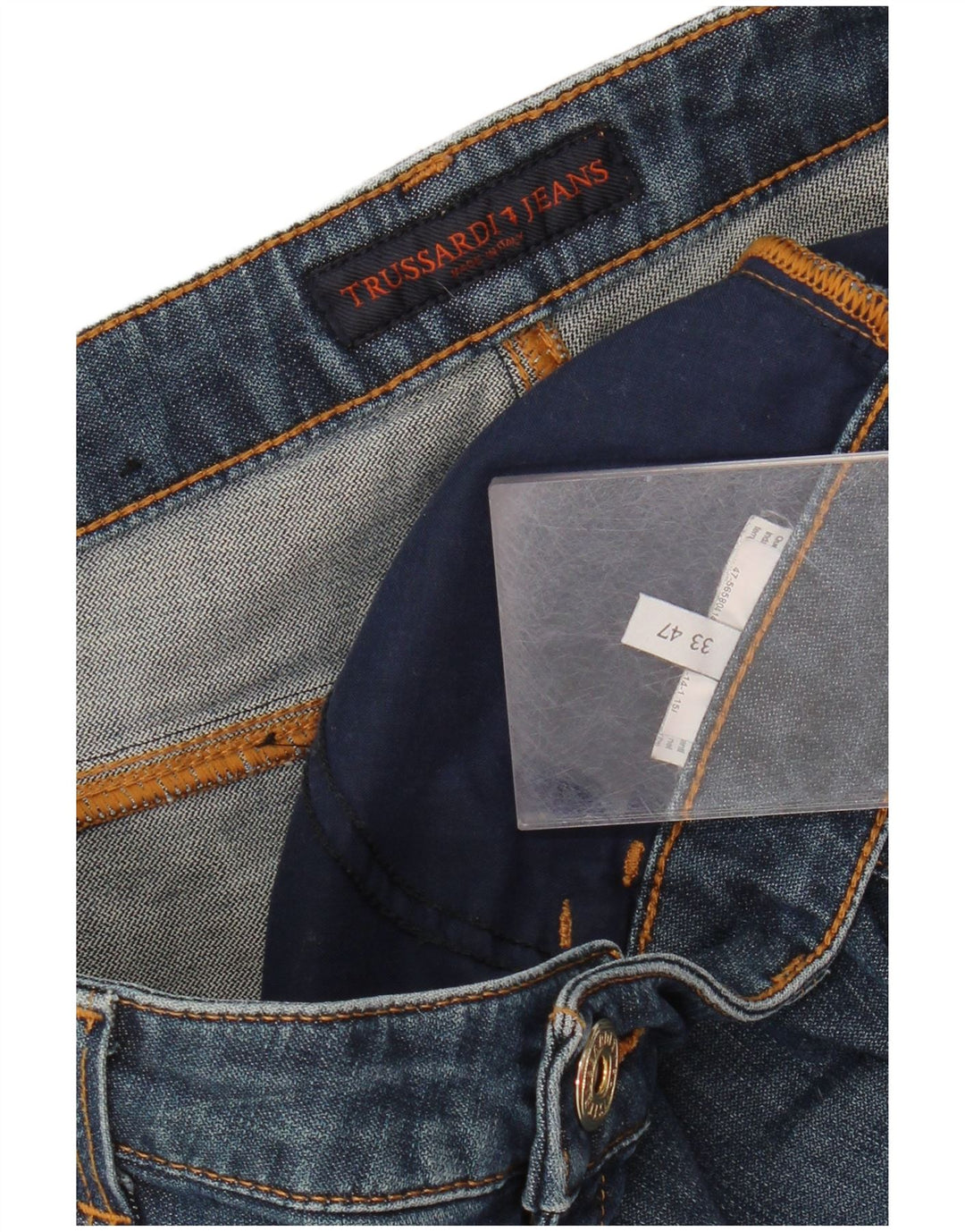 Trussardi Womens Slim Jeans W33 L32 Blue