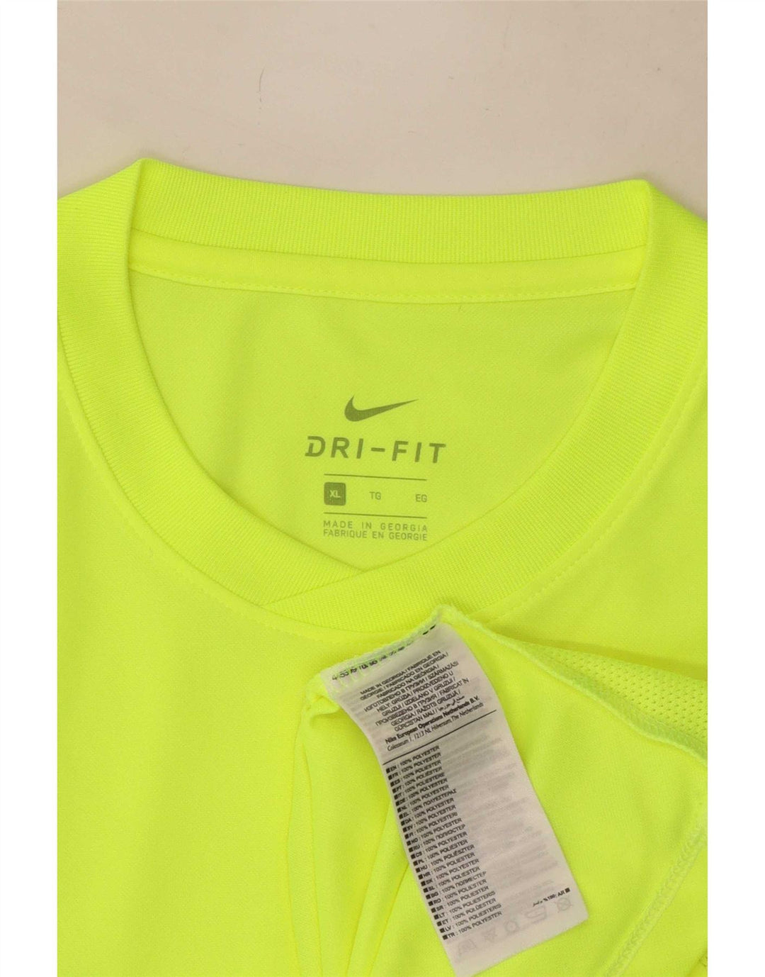 Nike Mens Dri Fit T-Shirt Top XL Green Polyester