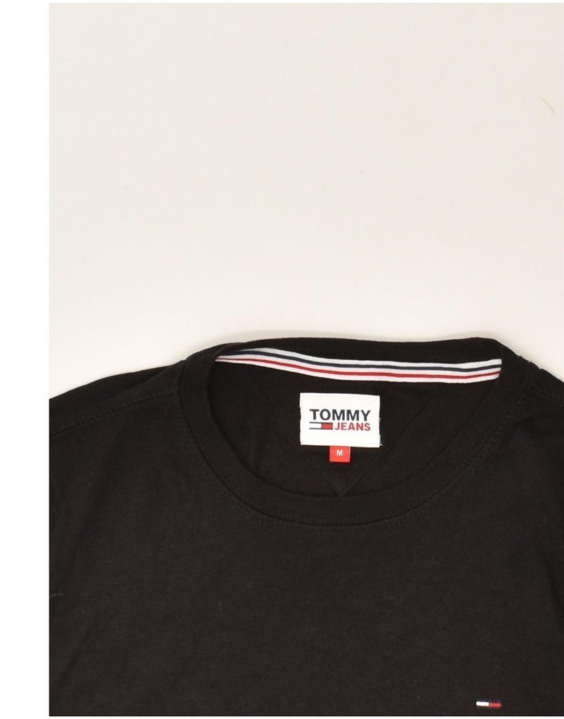 TOMMY HILFIGER Womens Top Long Sleeve UK 12 Medium Black | Vintage Tommy Hilfiger | Thrift | Second-Hand Tommy Hilfiger | Used Clothing | Messina Hembry 