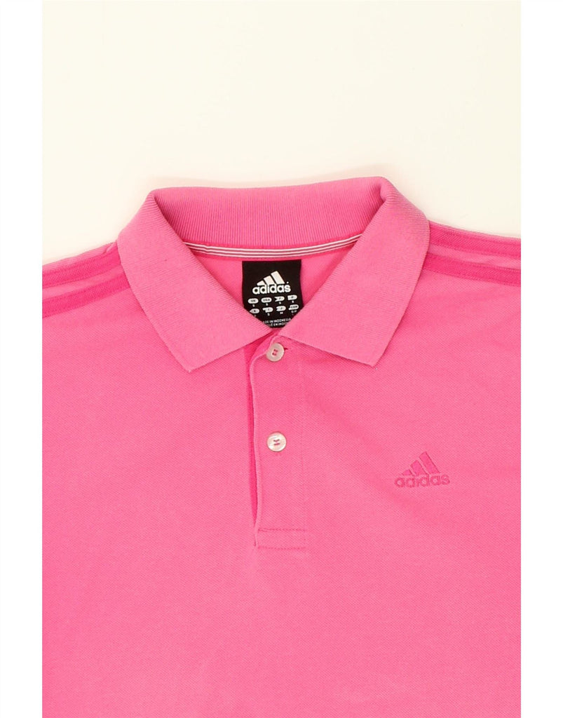 ADIDAS Mens Polo Shirt Small Pink Cotton Vintage Adidas and Second-Hand Adidas from Messina Hembry 