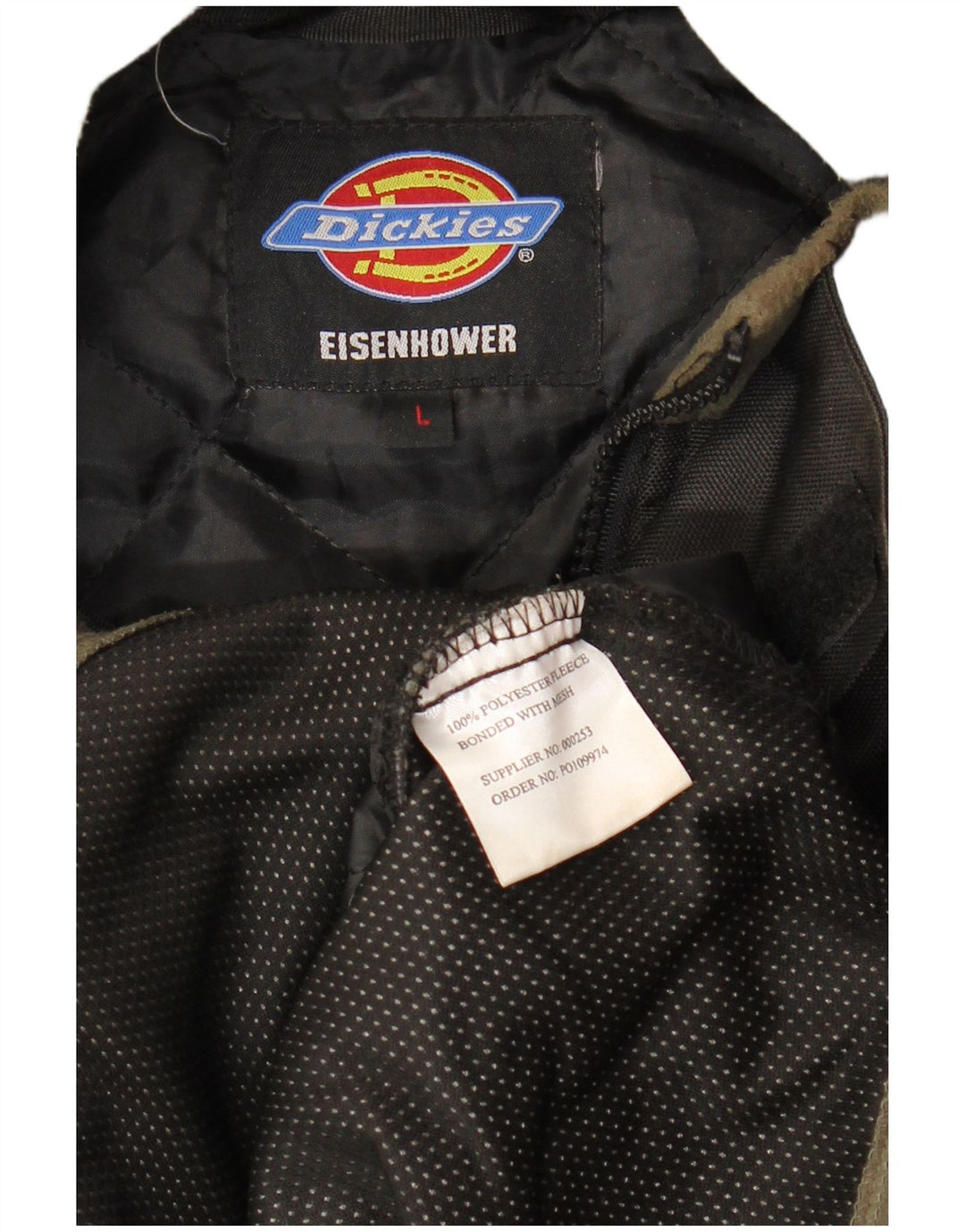 DICKIES Mens Eisenhower Golf Club Windbreaker Jacket UK 40 Large Black