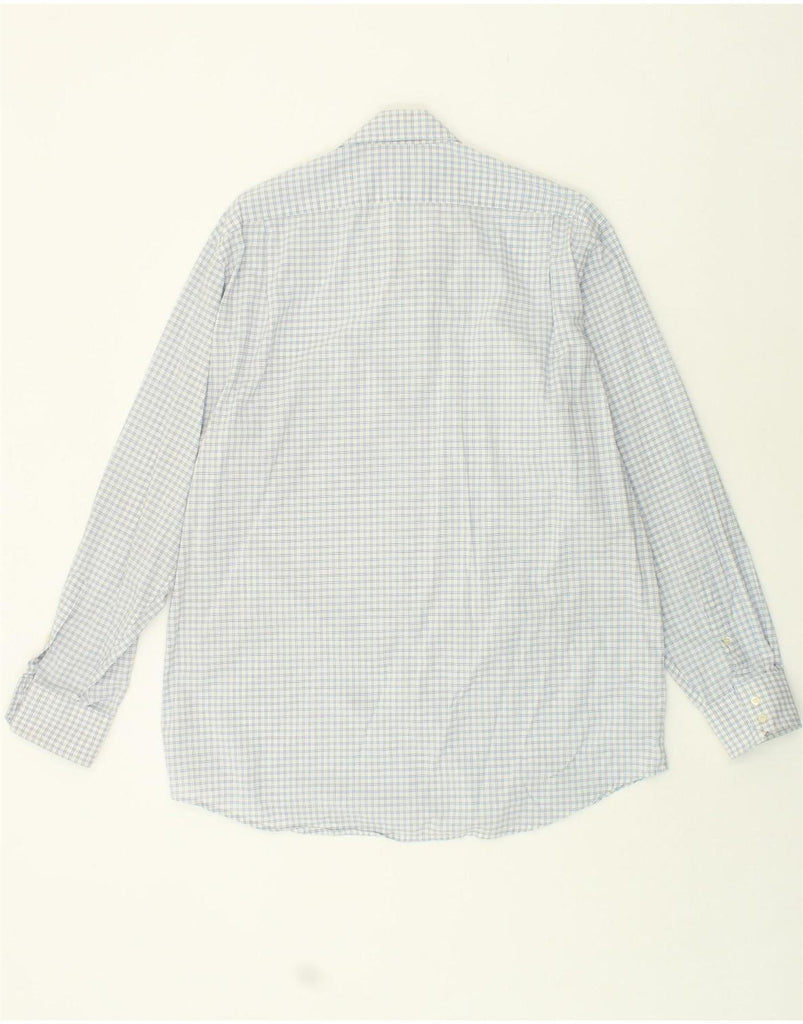 LACOSTE Mens Shirt Size 43 Large Blue Check Cotton Vintage Lacoste and Second-Hand Lacoste from Messina Hembry 