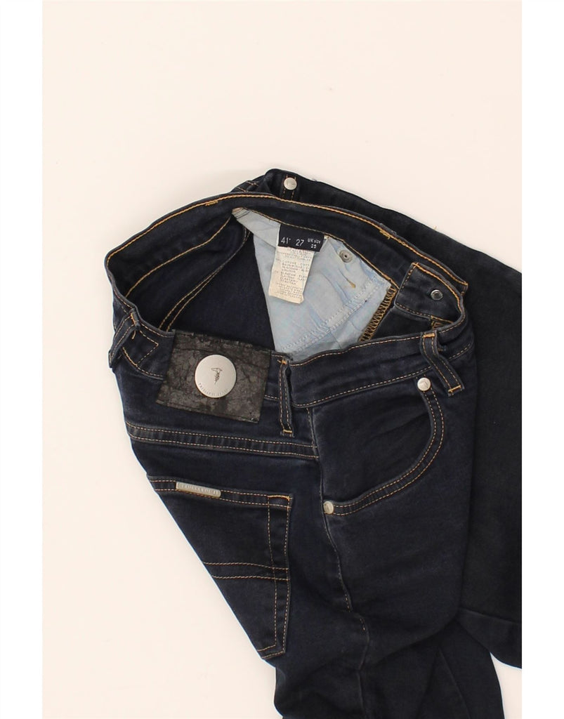 TRUSSARDI Womens Straight Jeans W25 L30  Navy Blue Cotton Vintage Trussardi and Second-Hand Trussardi from Messina Hembry 