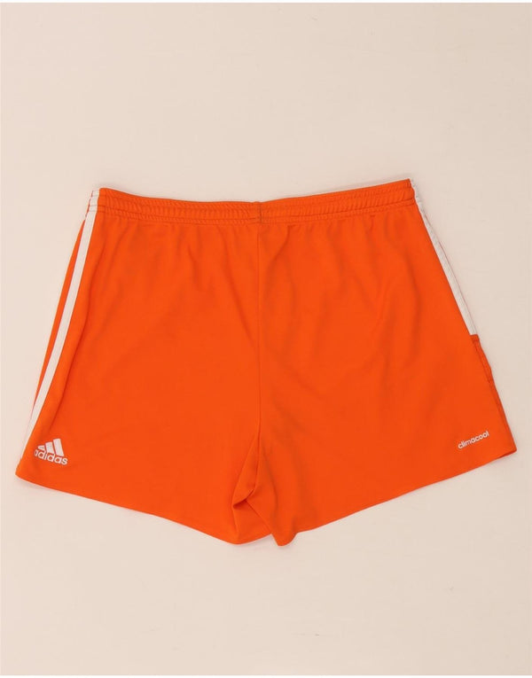 Adidas Womens Climacool Sport Shorts UK 12/14 Medium  Orange Polyester