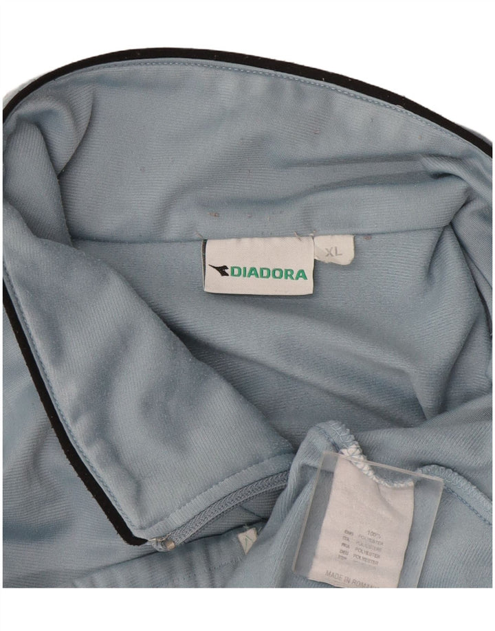 Diadora Mens Tracksuit Top Jacket XL Blue Polyester
