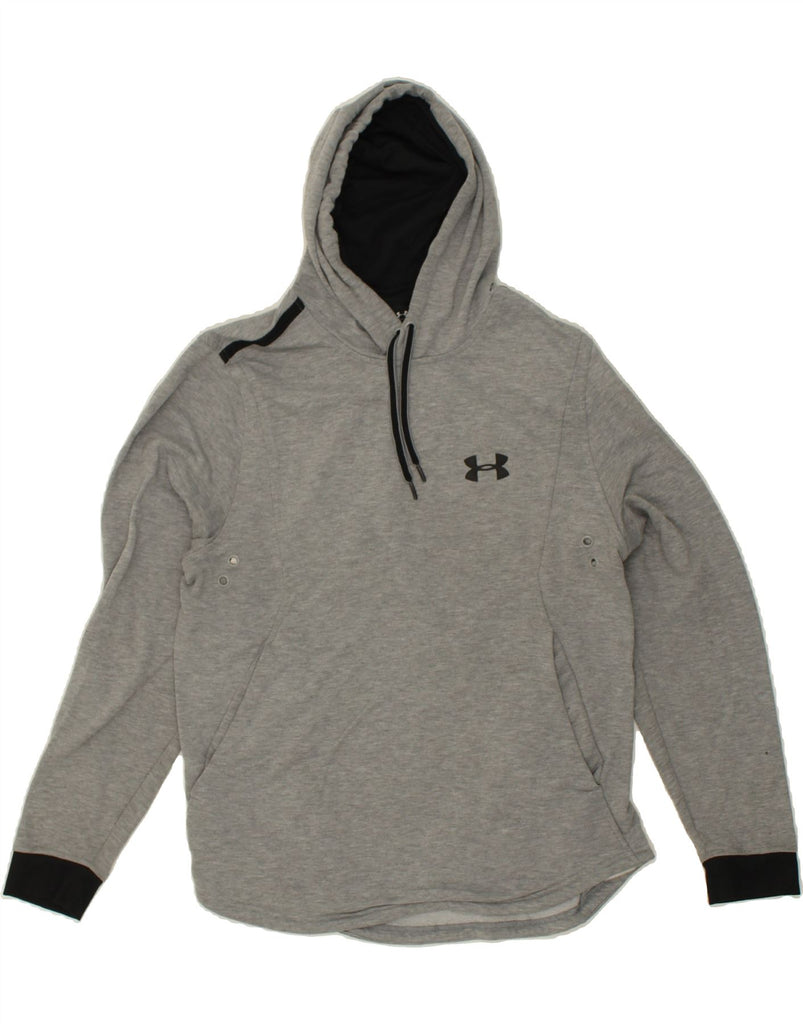 UNDER ARMOUR Mens Hoodie Jumper Large Grey Cotton | Vintage Under Armour | Thrift | Second-Hand Under Armour | Used Clothing | Messina Hembry 