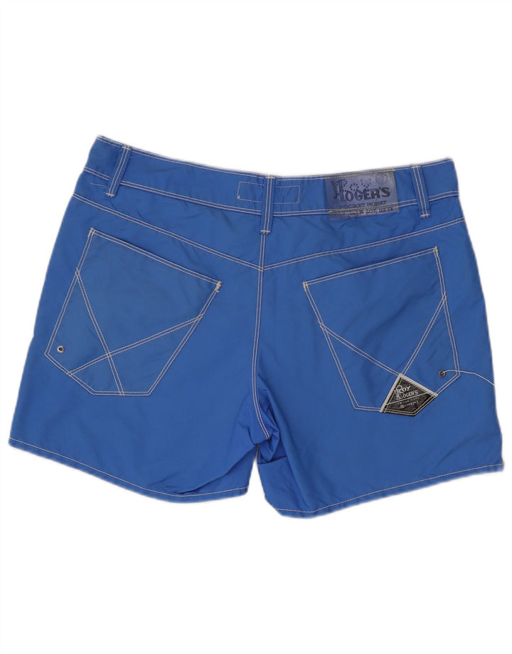 ROY ROGERS Mens Swimming Shorts IT 52 XL  Blue Polyamide