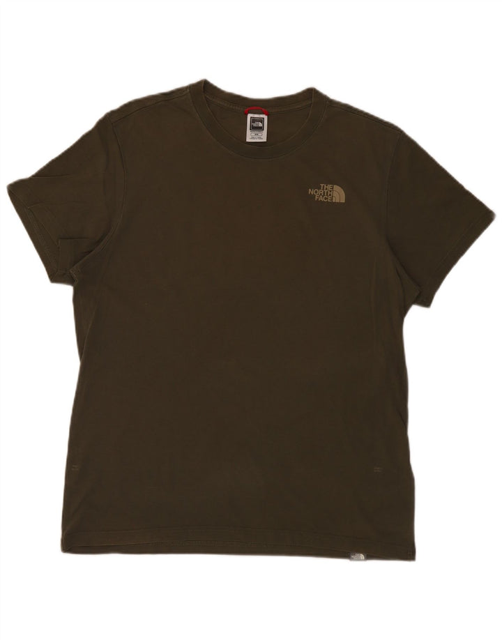 The North Face Mens Graphic T-Shirt Top Medium Khaki Cotton