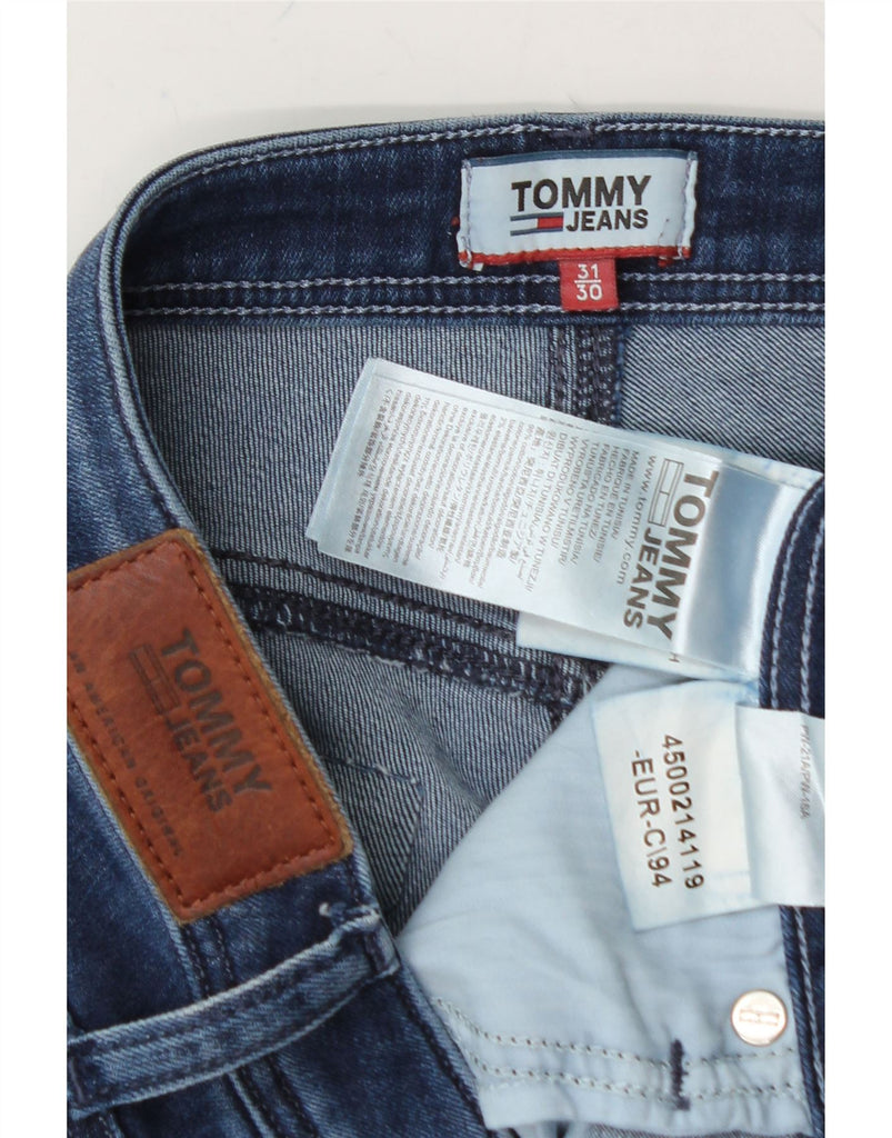 TOMMY HILFIGER Womens Mid Rise Straight Jeans W31 L30 Blue Cotton Vintage Tommy Hilfiger and Second-Hand Tommy Hilfiger from Messina Hembry 