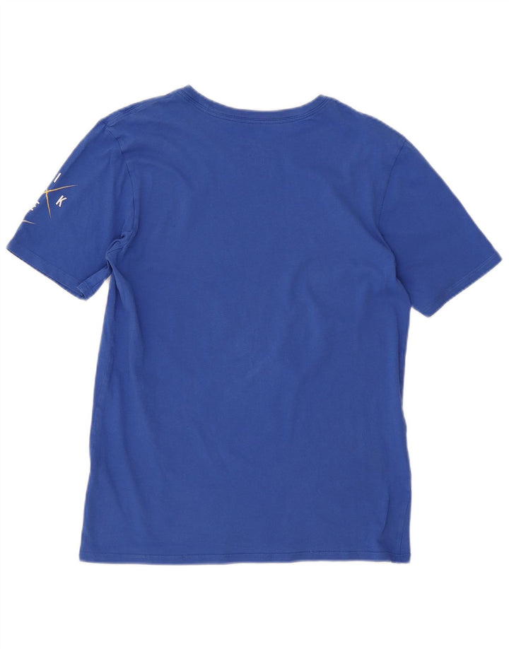 Nike Mens Athletic Cut Graphic T-Shirt Top Small Blue Cotton
