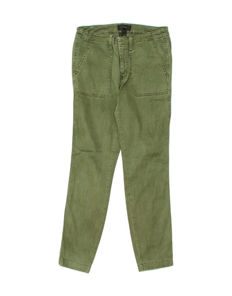 J. CREW Womens Slim Chino Trousers W27 L27 Green Cotton | Vintage J. Crew | Thrift | Second-Hand J. Crew | Used Clothing | Messina Hembry 