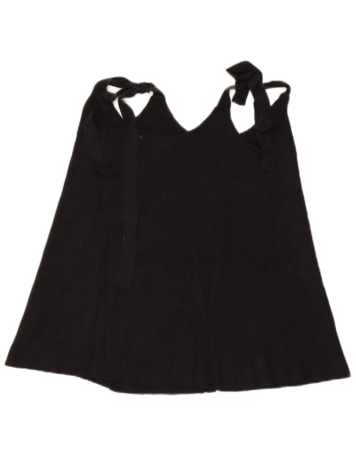 Zara Womens Cami Top UK 12 Medium Black