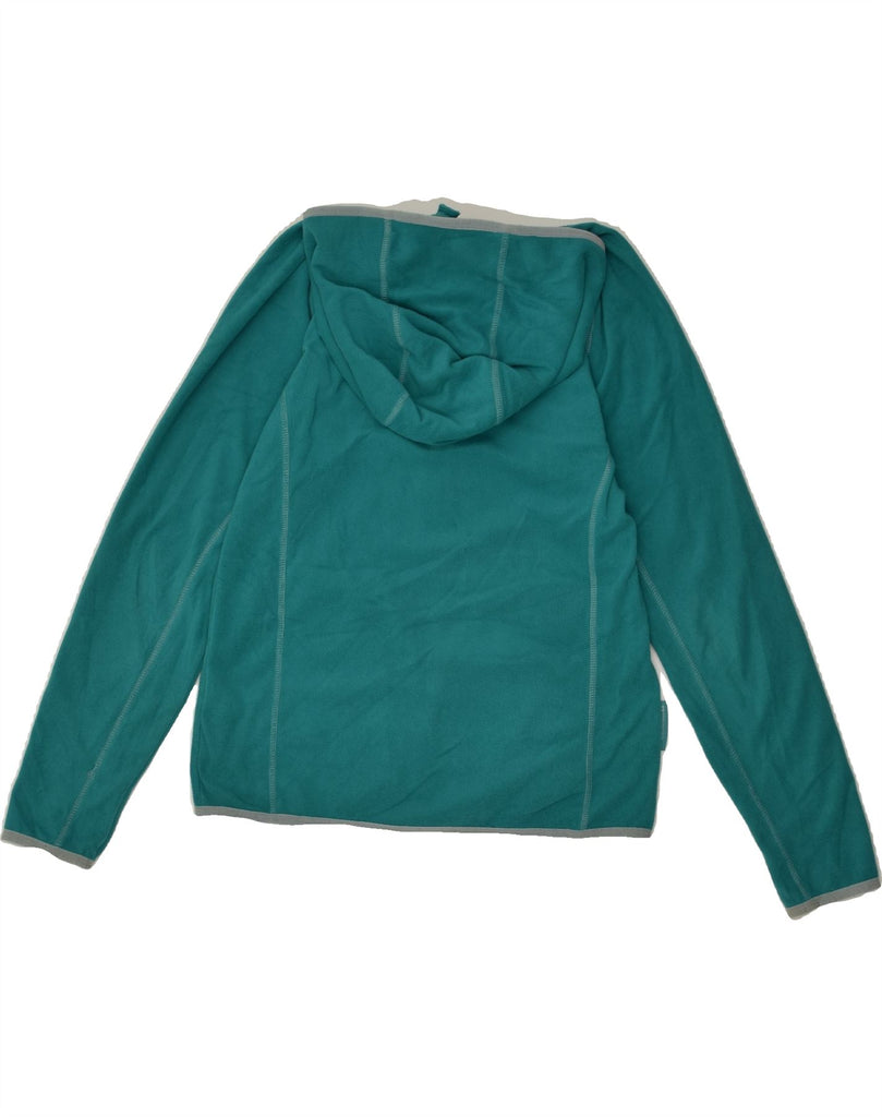 MOUNTAIN WAREHOUSE Womens Hooded Fleece Jacket UK 10 Small  Green Vintage Mountain Warehouse and Second-Hand Mountain Warehouse from Messina Hembry 