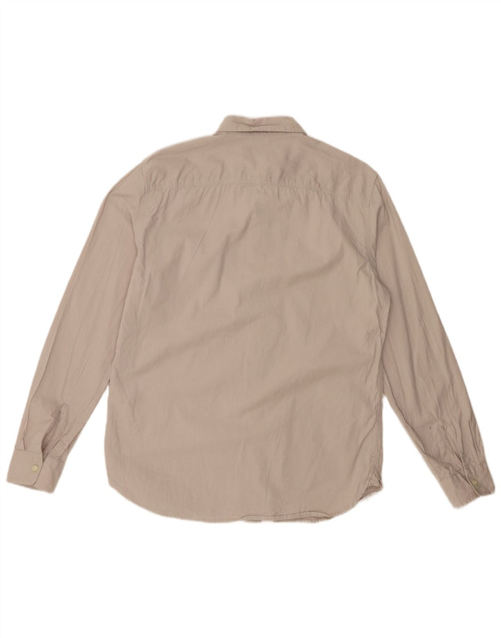 FRENCH CONNECTION Mens Shirt Medium Beige Cotton