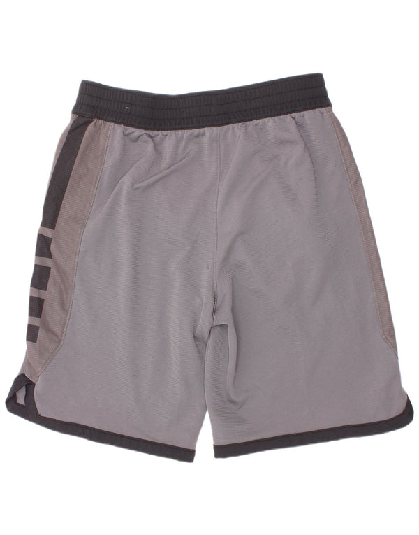 Nike Boys Dri Fit Graphic Sport Shorts 12-13 Years Large Grey Polyester